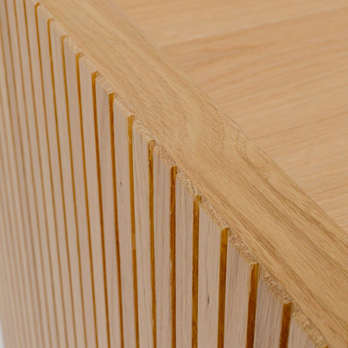 Bureau 2 tiroirs en chêne, BRIGHTON bois clair, KARE DESIGN