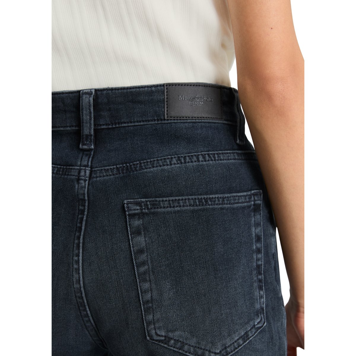 Jeans modèle Olina, coupe droite en coton stretch bio de haute qualité bleu, MARC O’POLO DENIM