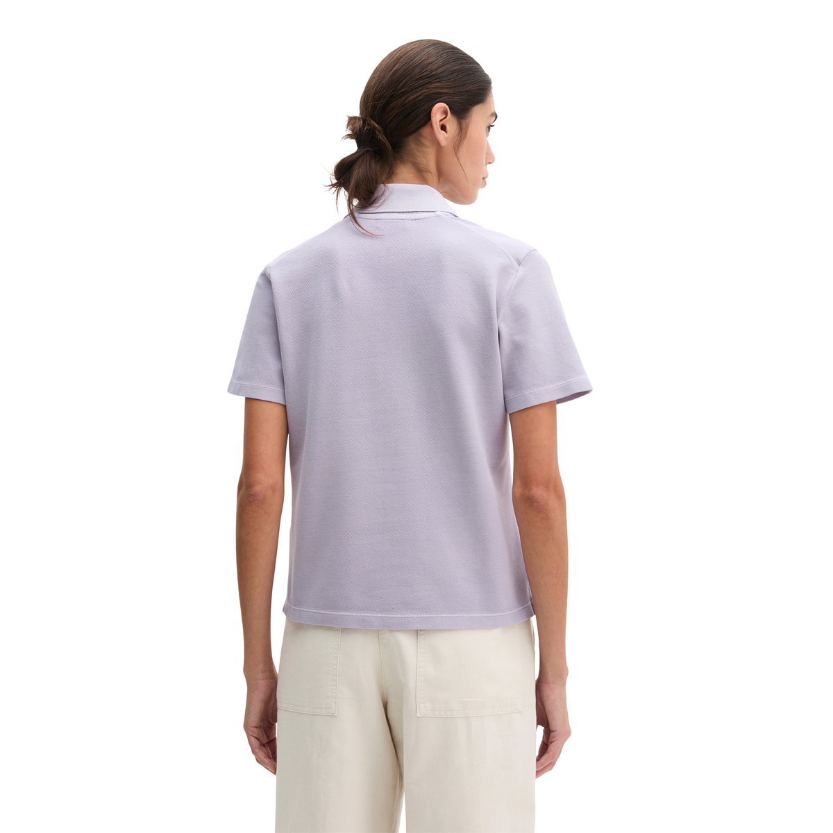 Polo régulier en jersey piqué garment dyed flieder, MARC O'POLO