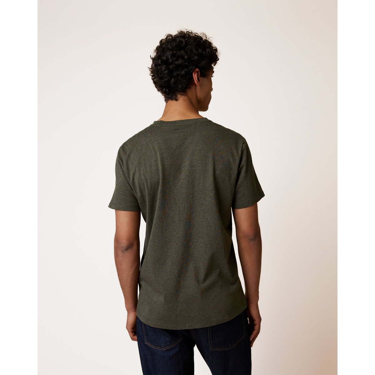 T-shirt en maille vert foncé, FAGUO