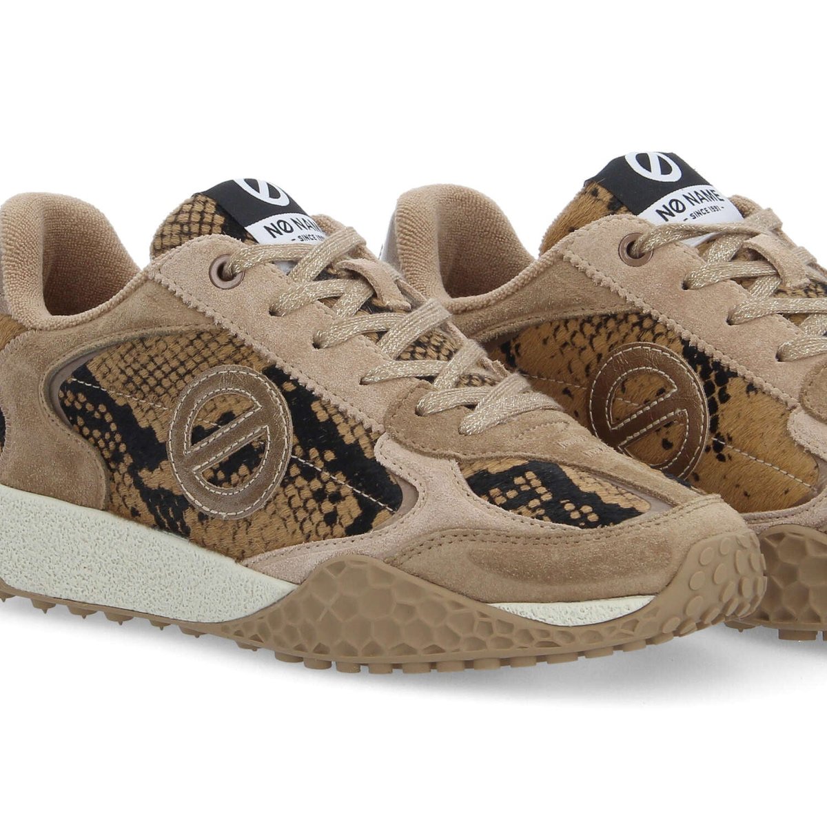 KATE SNEAKER W SNAKE KISS SABLE - Collier orné de Cristaux Swarovski® inclus beige, NO NAME
