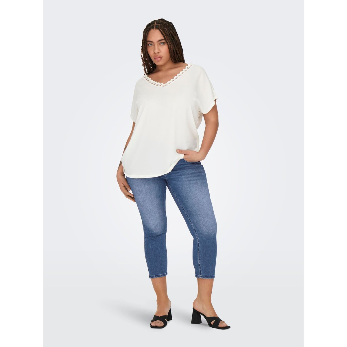 Coupe Regular medium blue denim, ONLY CARMAKOMA