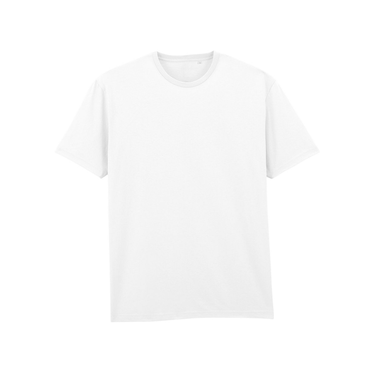 T-shirt uni manches courtes en coton blanc, GILDAN