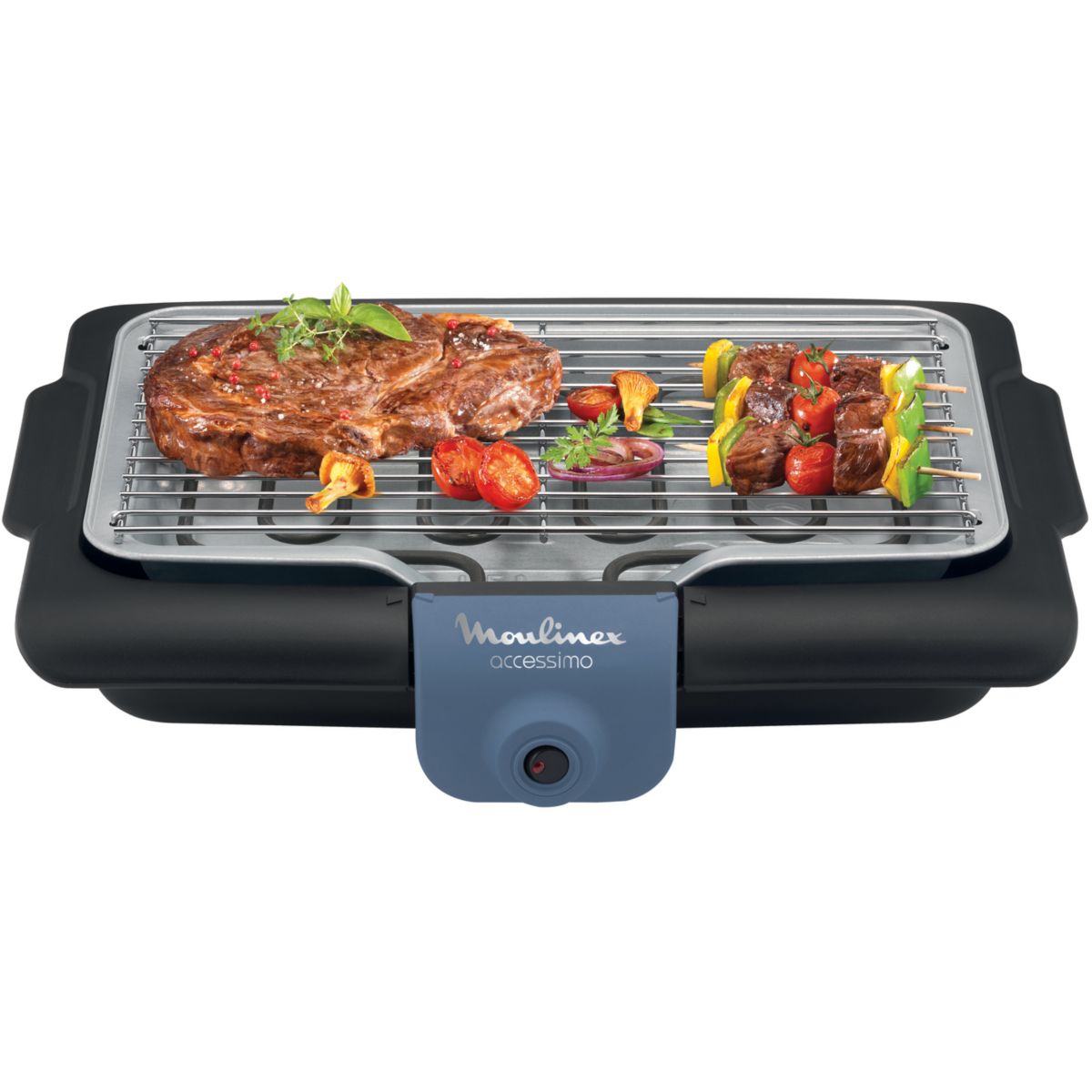 Barbecue électrique Accessimo Blue Salt Table BG134812 couleur unique, MOULINEX