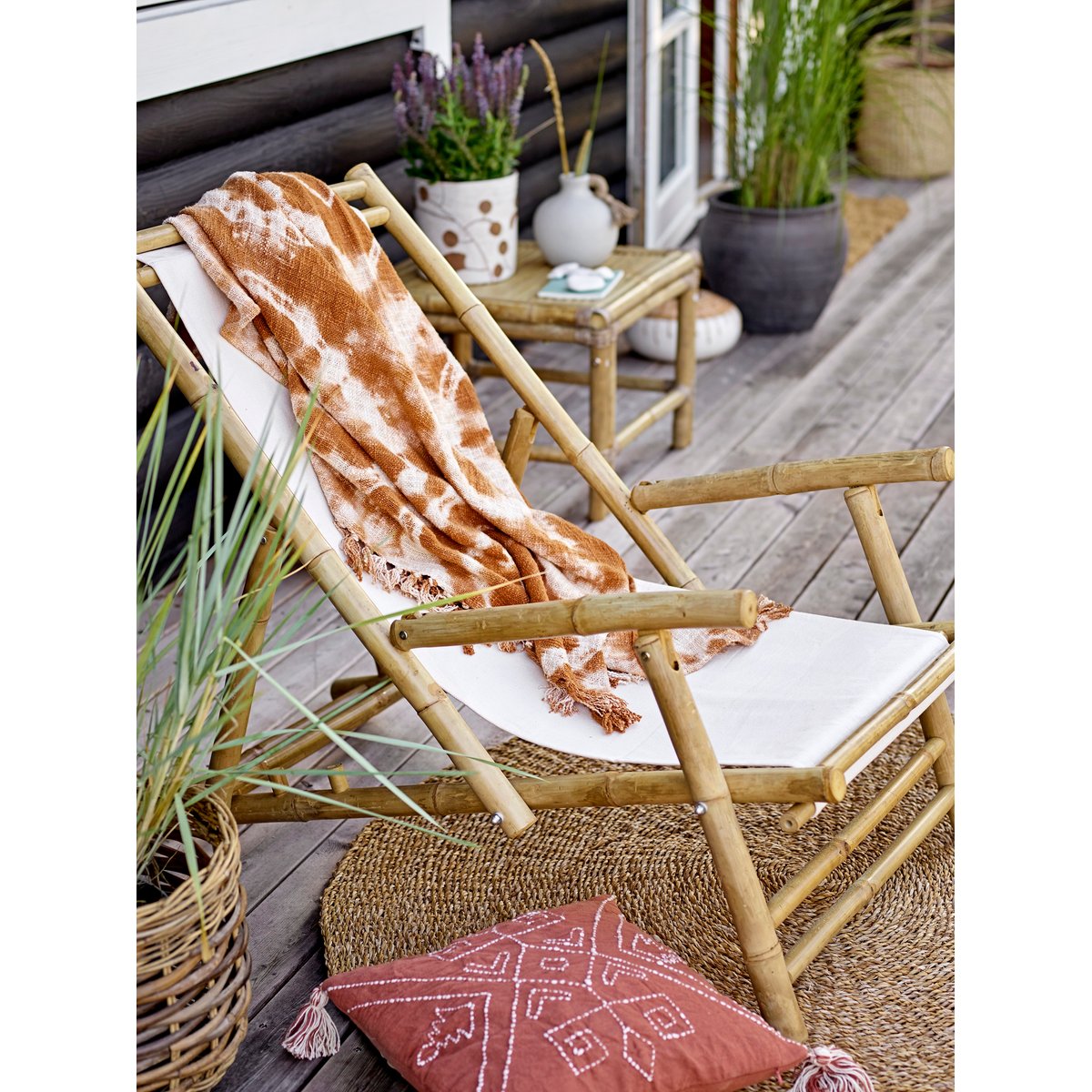Paniers en fibres naturelles Rairie beige, BLOOMINGVILLE