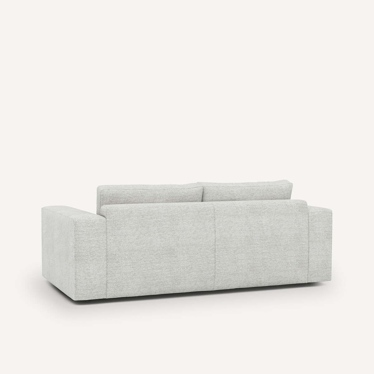 Compacte 3-zitsbank in gevlekt canvas, Skander grijs/wit, AM.PM