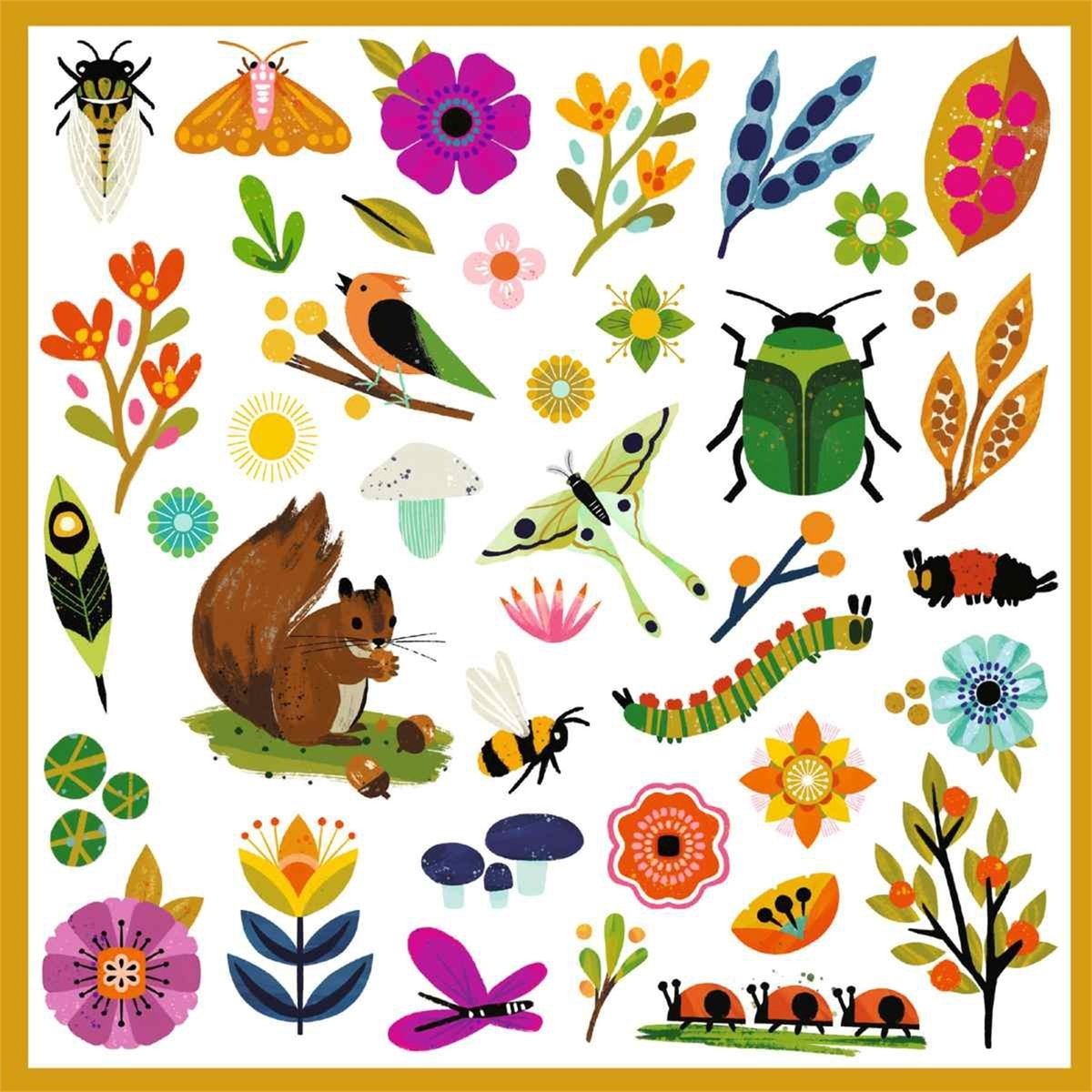 Stickers Jardin multicolore, DJECO