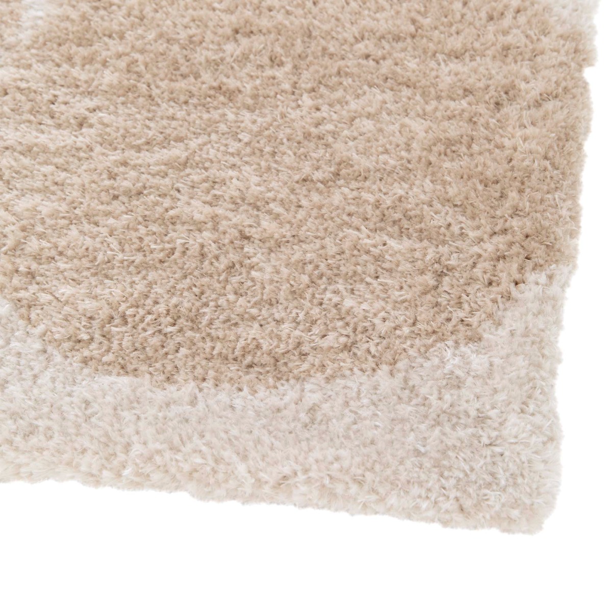 Tapis doux design moderne MAYA GRAPHIQUE beige, THE DECO FACTORY