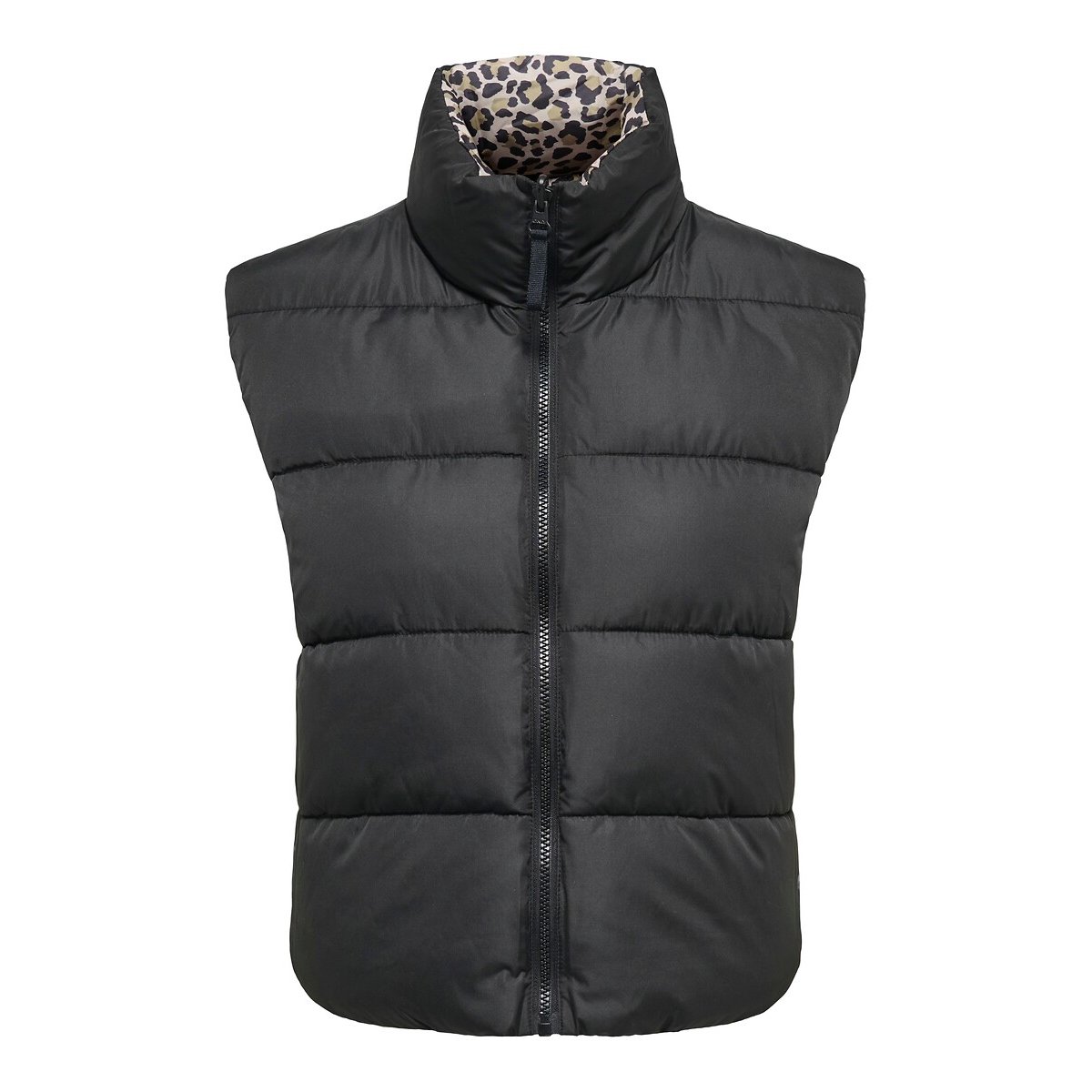 Piumino senza maniche reversibile nero , ONLY
