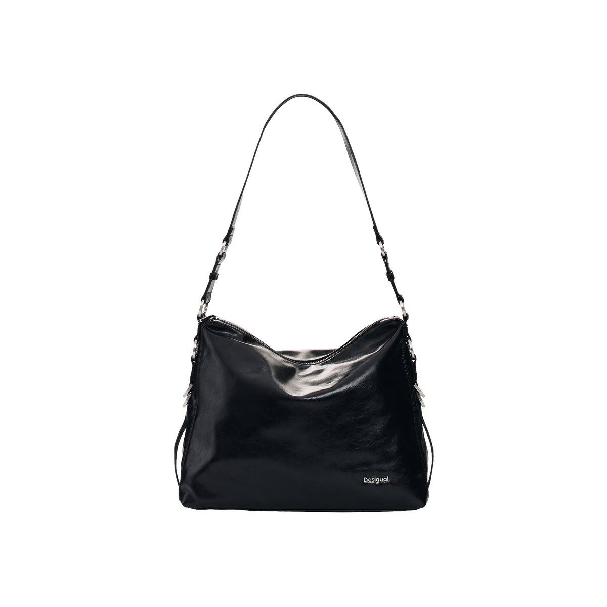 Sac épaule moyen noir, DESIGUAL