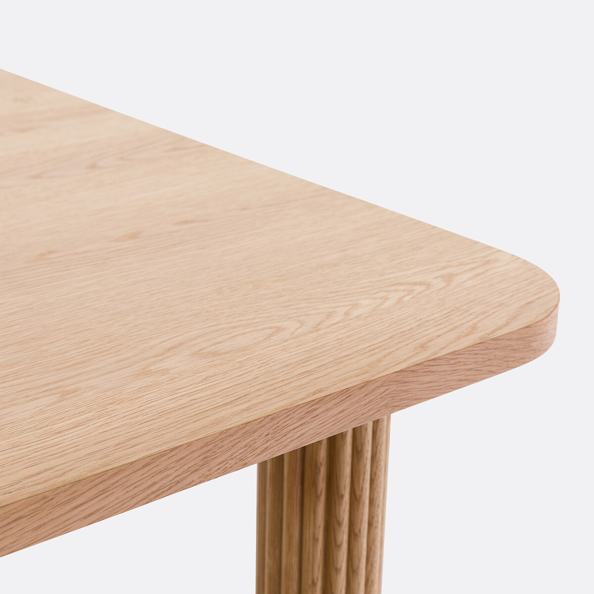 Table à manger, extensible, plaqué chêne, 6 à 10 couverts, DESNA chêne, LA REDOUTE INTERIEURS