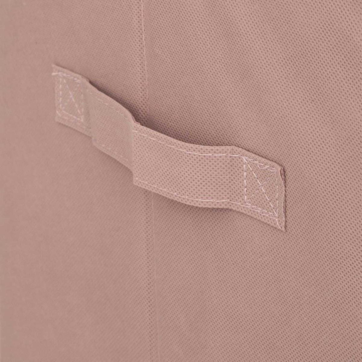 Lot de 2 boites de rangement enfant en velours biche rose, TOILINUX