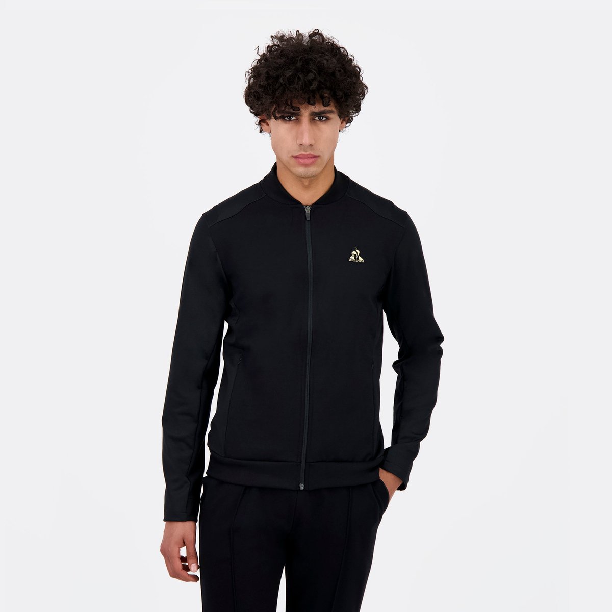 Sweat zippé Coq d'Or noir, LE COQ SPORTIF