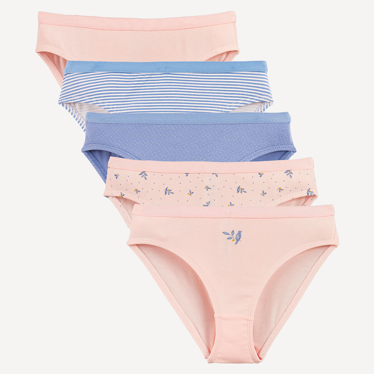 Pack of 5 Detailed Knickers assorted, LA REDOUTE COLLECTIONS
