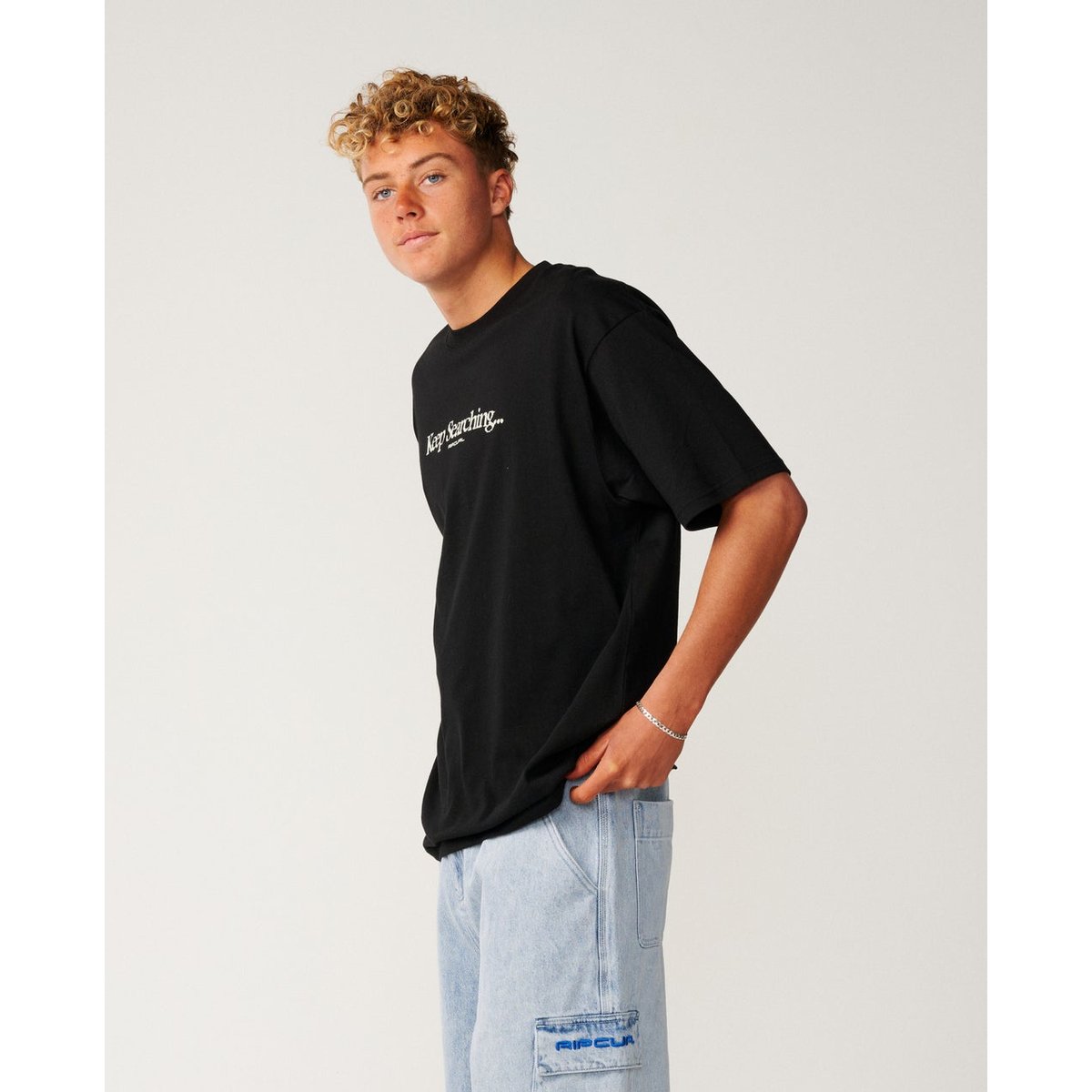 T-shirt Loose SEARCH SERIES VC Credo black, RIP CURL