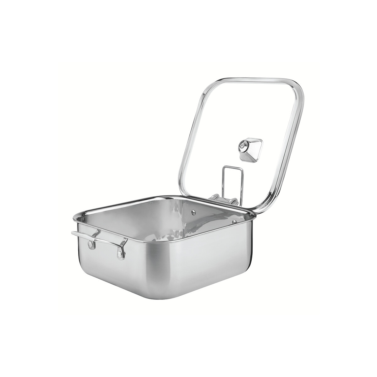 Panela Quadrada Grano, Tramontina inox, TRAMONTINA
