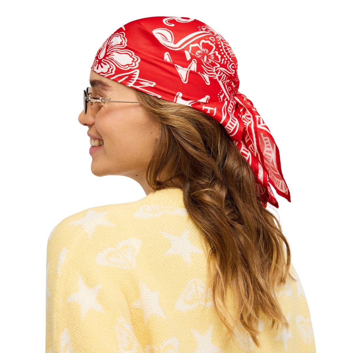 Bandana ILLUSION FEVER. rouge hibiscus, ROXY