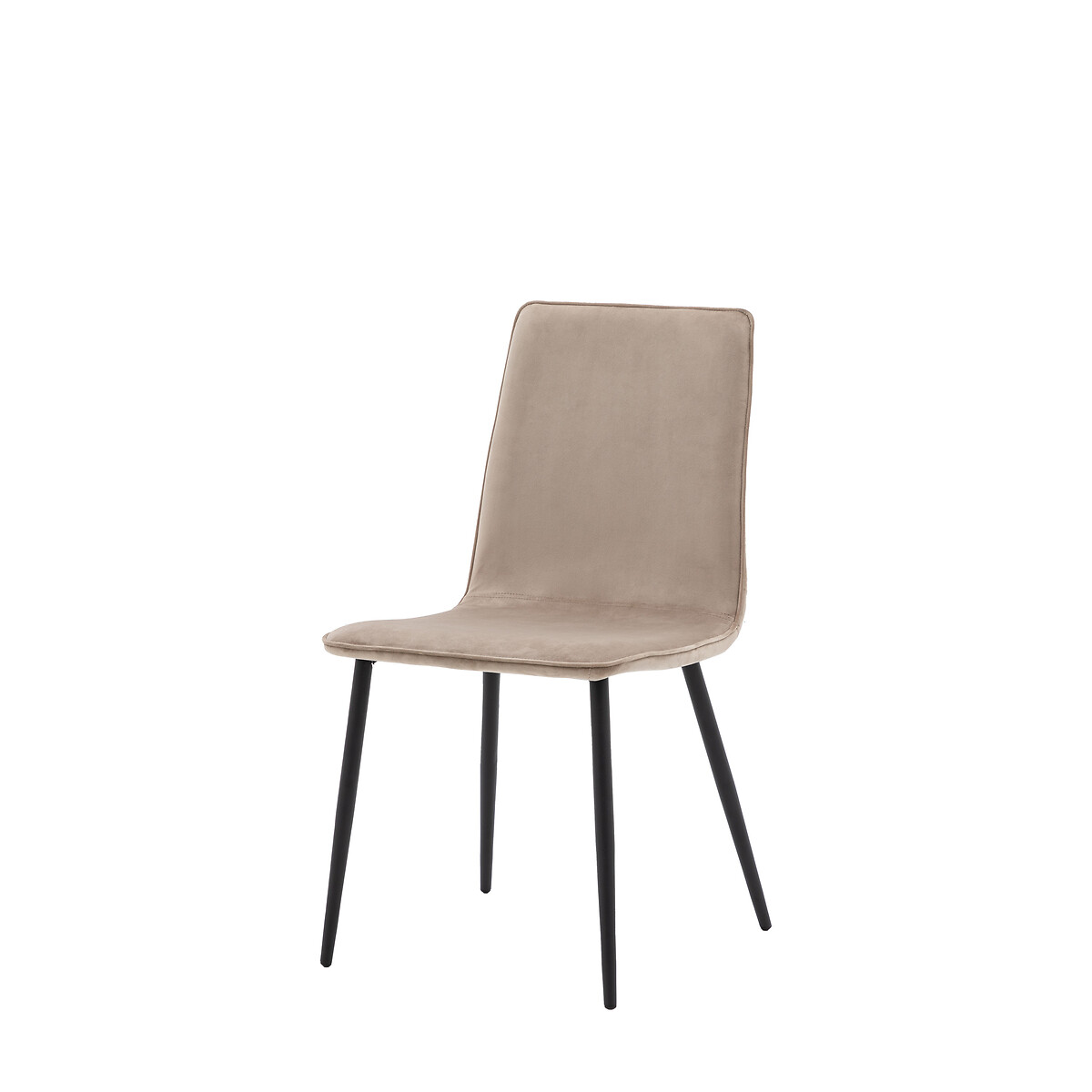 Ina Minimalist Velvet Dining Chairs (Set of 2) linen, SO'HOME