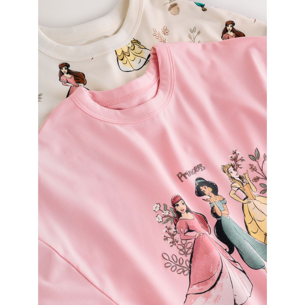 Chemise de nuit princesse, lot 2 rose/blanc, NEXT