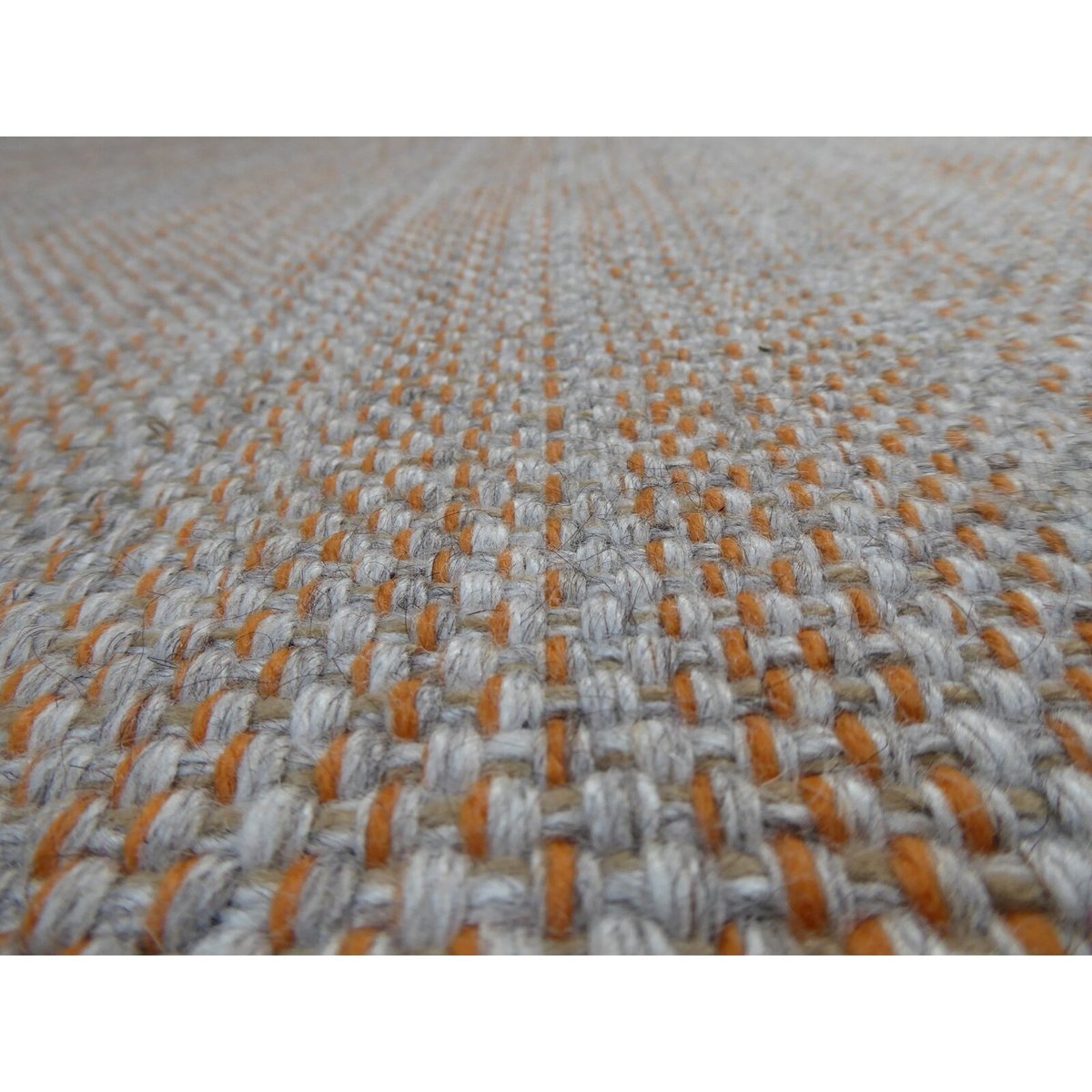 Tapis rectangulaire en laine HAMILTON gris, orange, RECOLLECTION