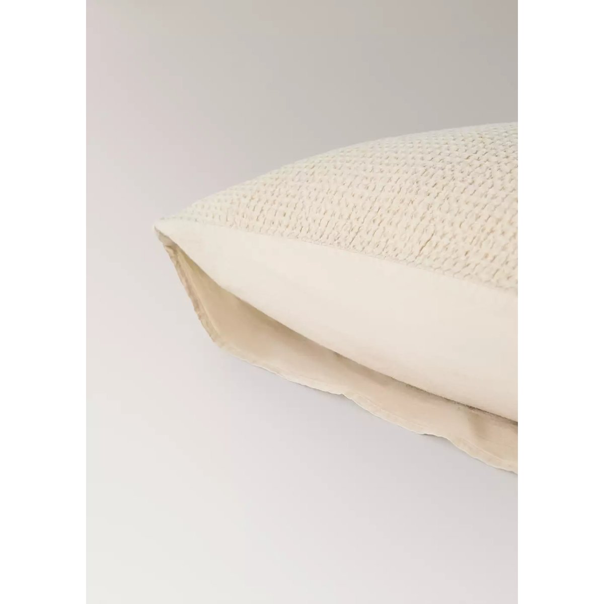 Lot de taies d’oreiller en coton gaufré garment-dyed 50 x 75 cm beige, MANGO HOME