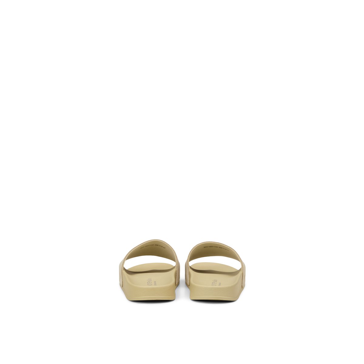 Mule modèle Erica avec lanières en cuir velours beige, MARC O'POLO
