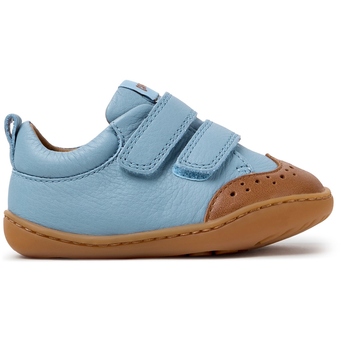 Baskets Peu Path Smooth Leather bleu brun 002, CAMPER