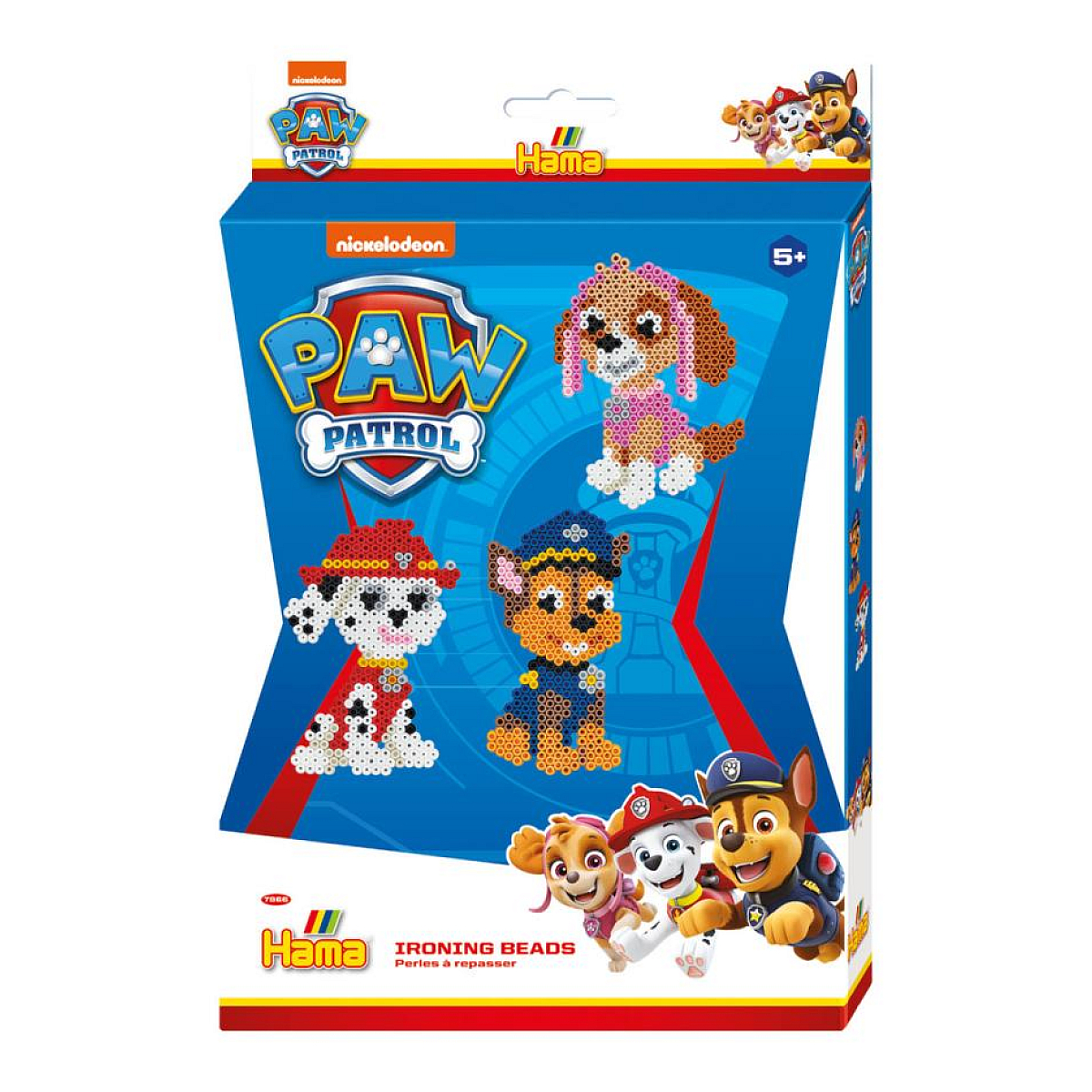 Midi boite PM Pat patrouille - Boite Cavalier couleur unique, HAMA