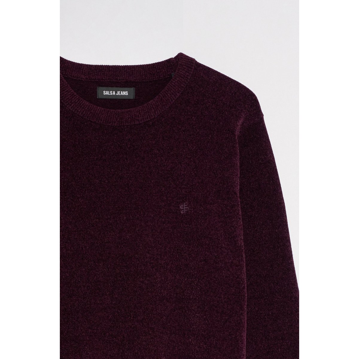 PULL EFFET VELOURS bleu foncé, SALSA JEANS