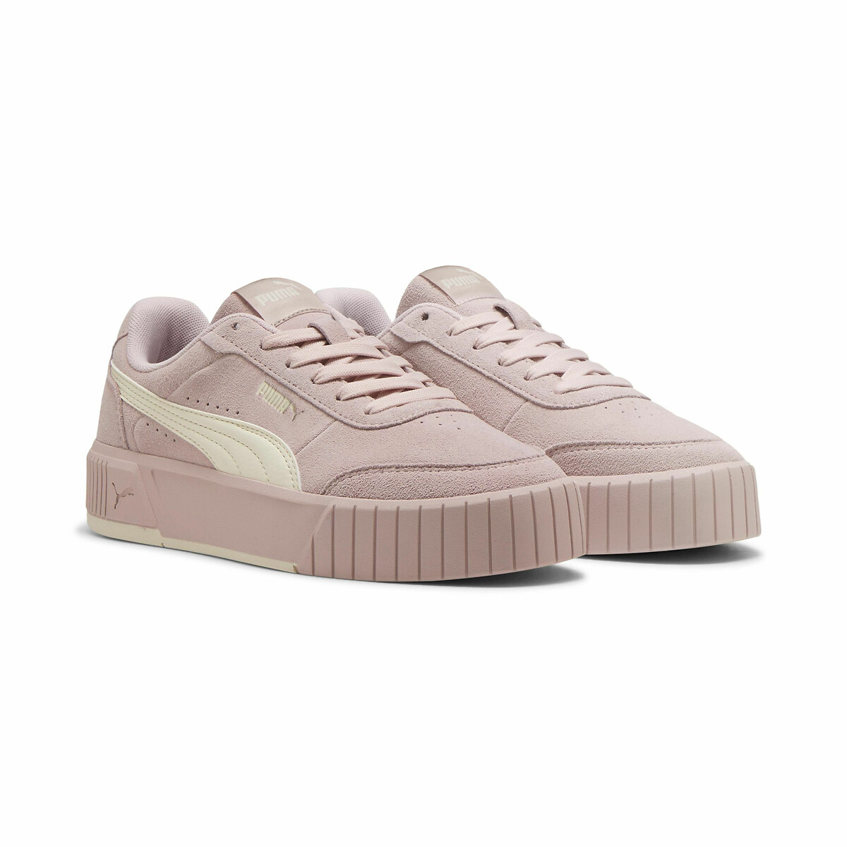 Baskets Carina Mia Suede rose/écru, PUMA
