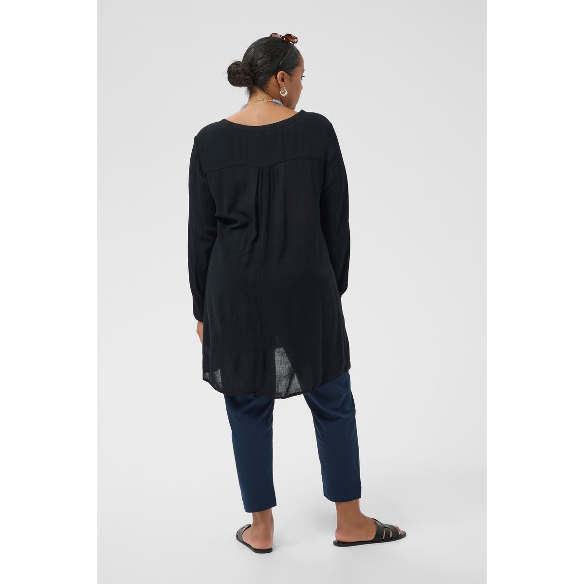 Tunique noir black deep, KAFFE CURVE