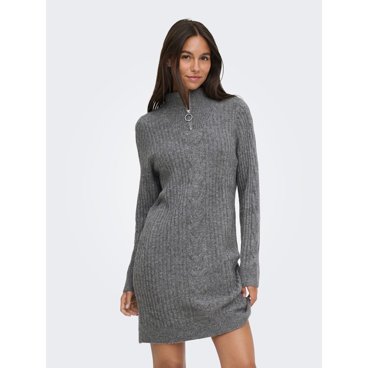 Robe En Maille medium grey melange 1, JDY