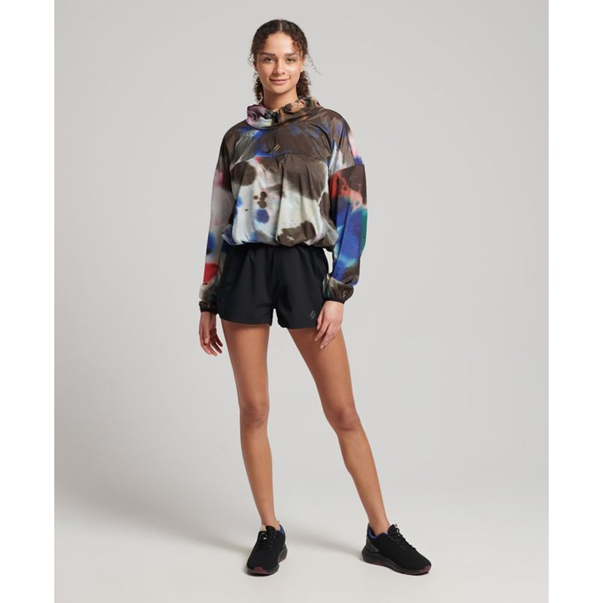 Veste de pluie légère Run encre abstraite grand format, SUPERDRY