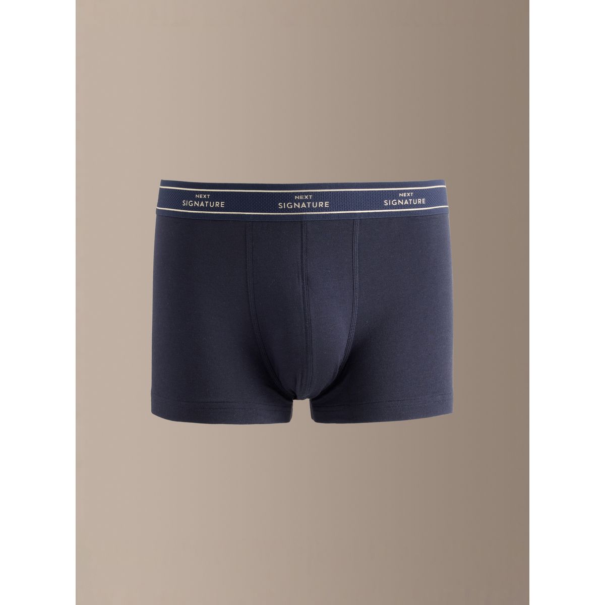 Boxer taille basse signature coton modal bleu/gris, NEXT