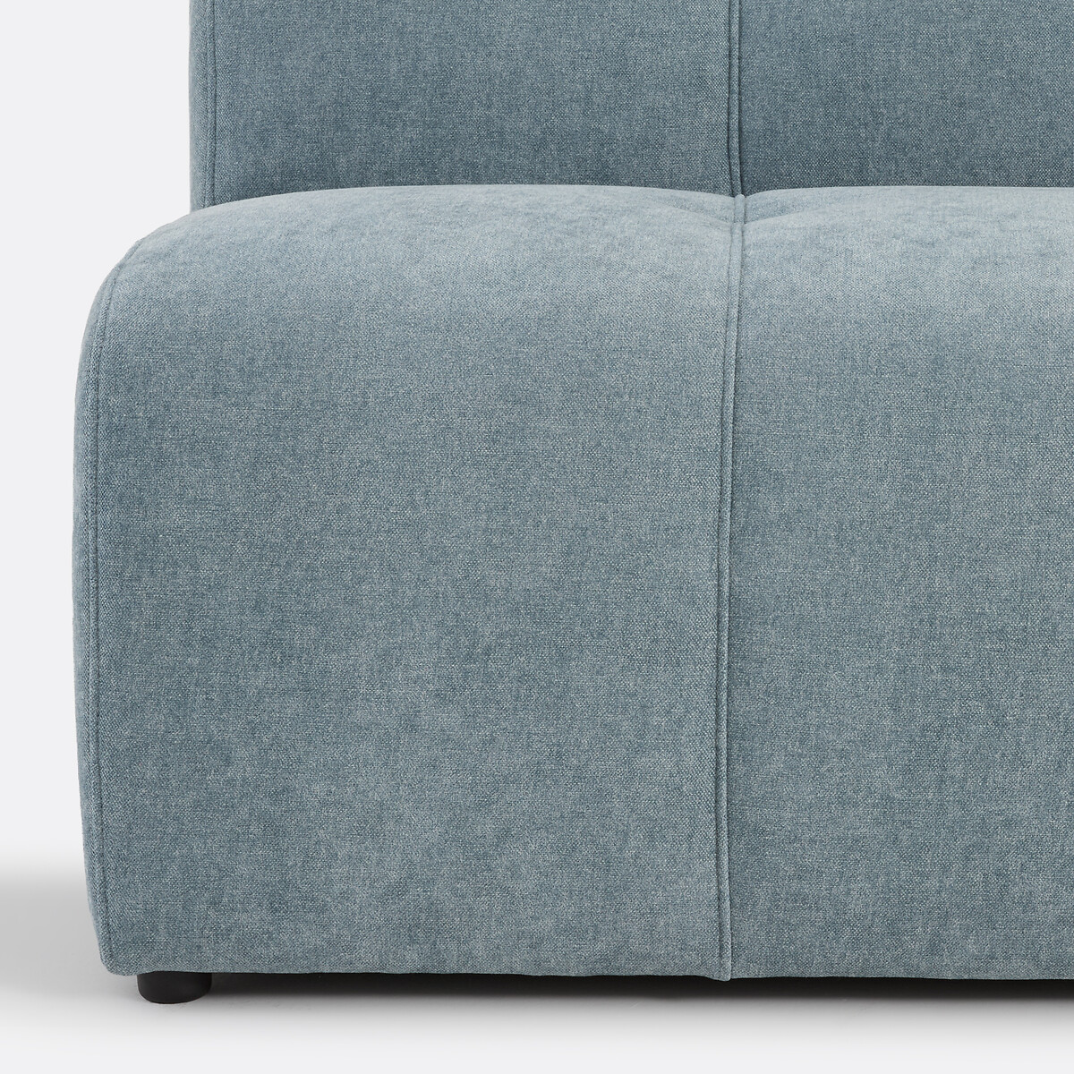 Modulares Tischbankelement, 3-Sitzer, aus feiner Chenille, ANETA blue vintage, LA REDOUTE INTERIEURS