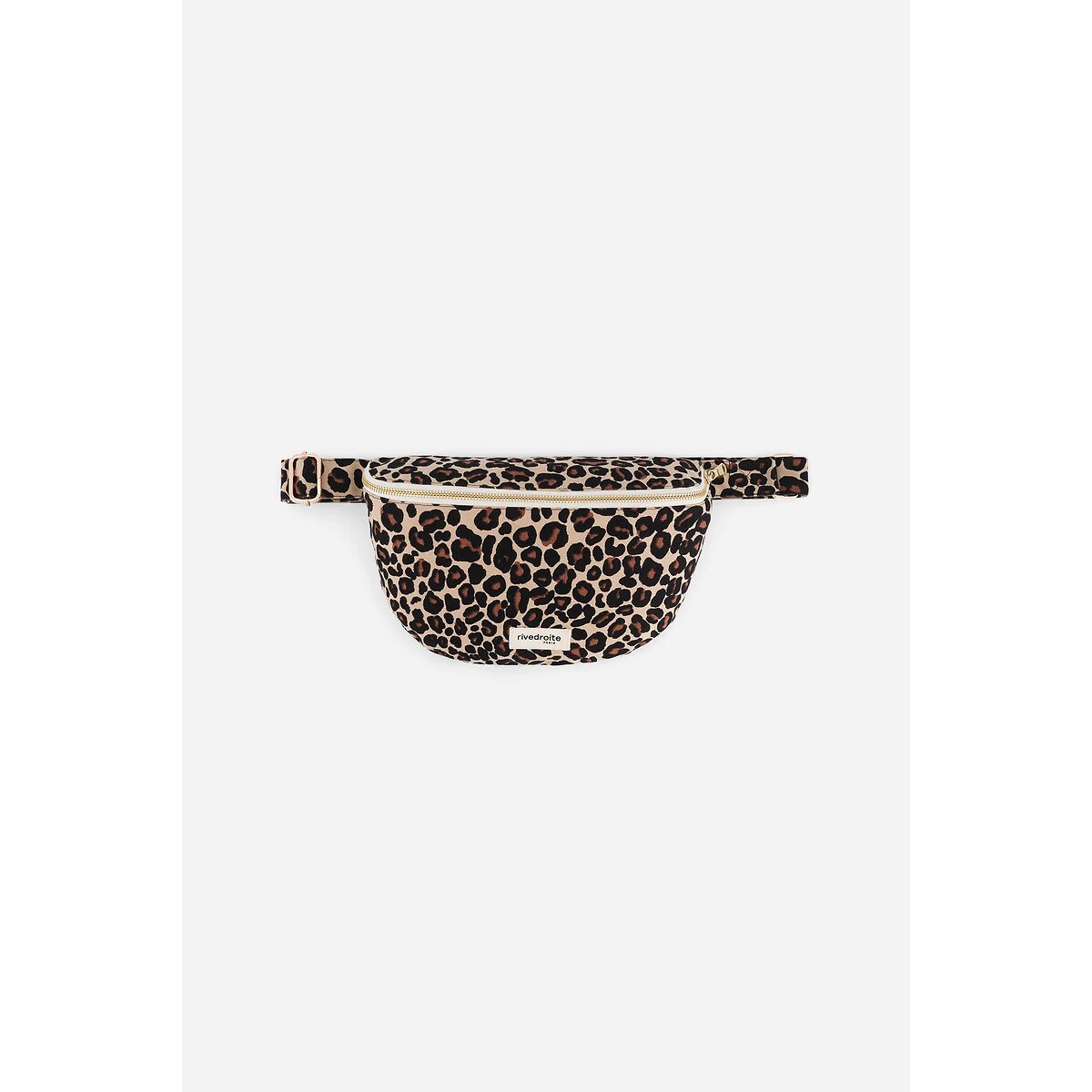 Sac banane zippé CUSTINE - THE WAIST BAG léopard beige, RIVEDROITE