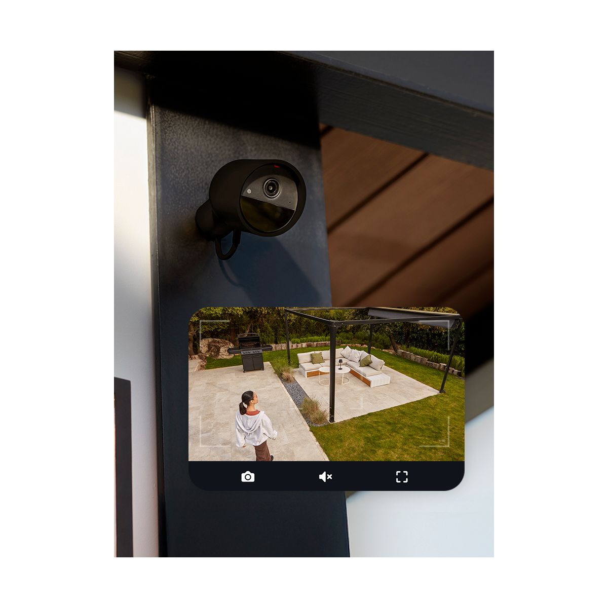 Caméra de surveillance SECURE 2K filaire blanche couleur unique, PHILIPS HUE