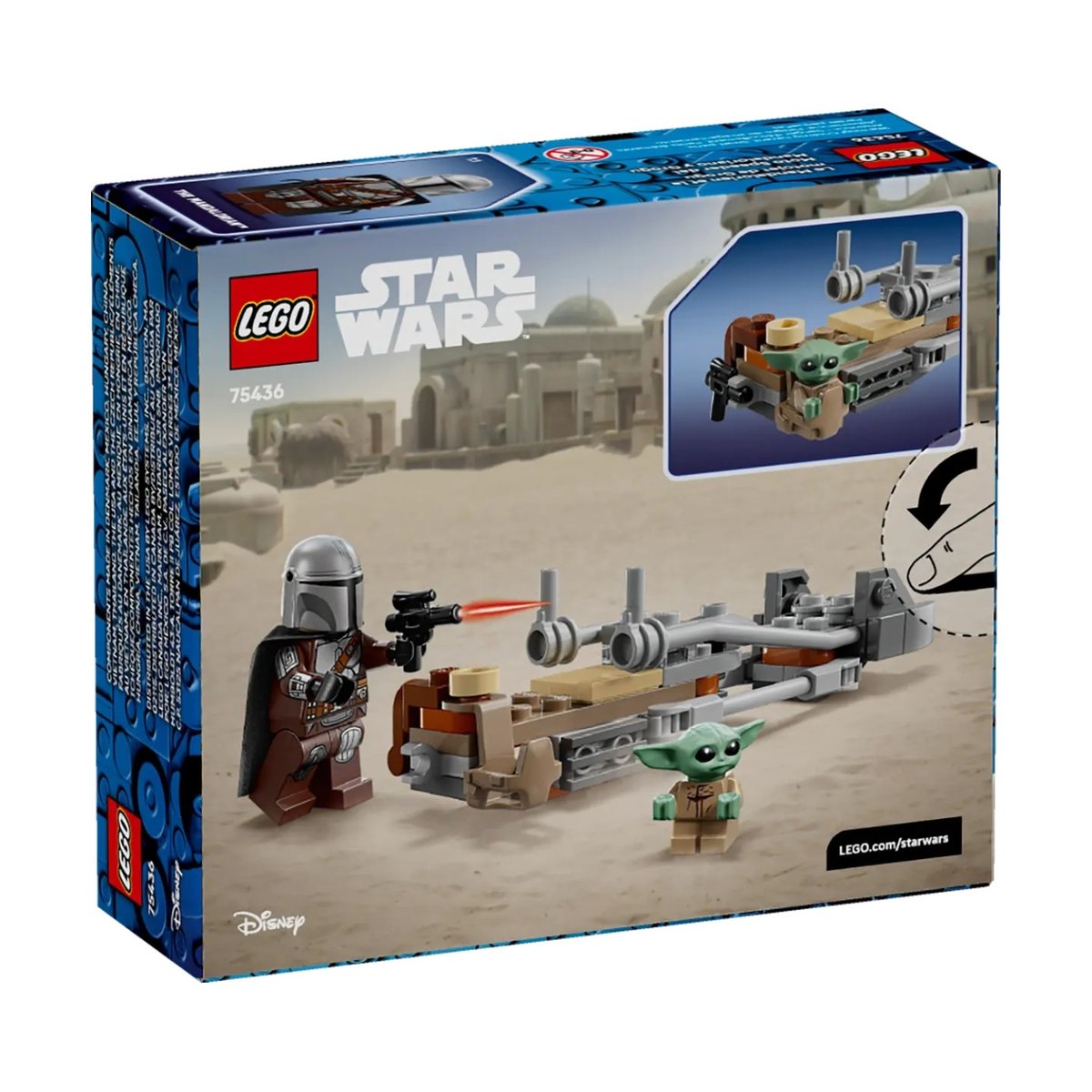 Star Wars Le speeder bike du Mandalorien et Grogu multicolore, LEGO