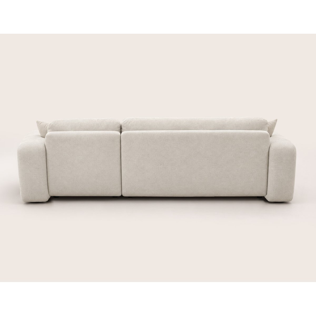 Canapé d'Angle Convertible en Tissu 4 places - MANON beige, BEST MOBILIER