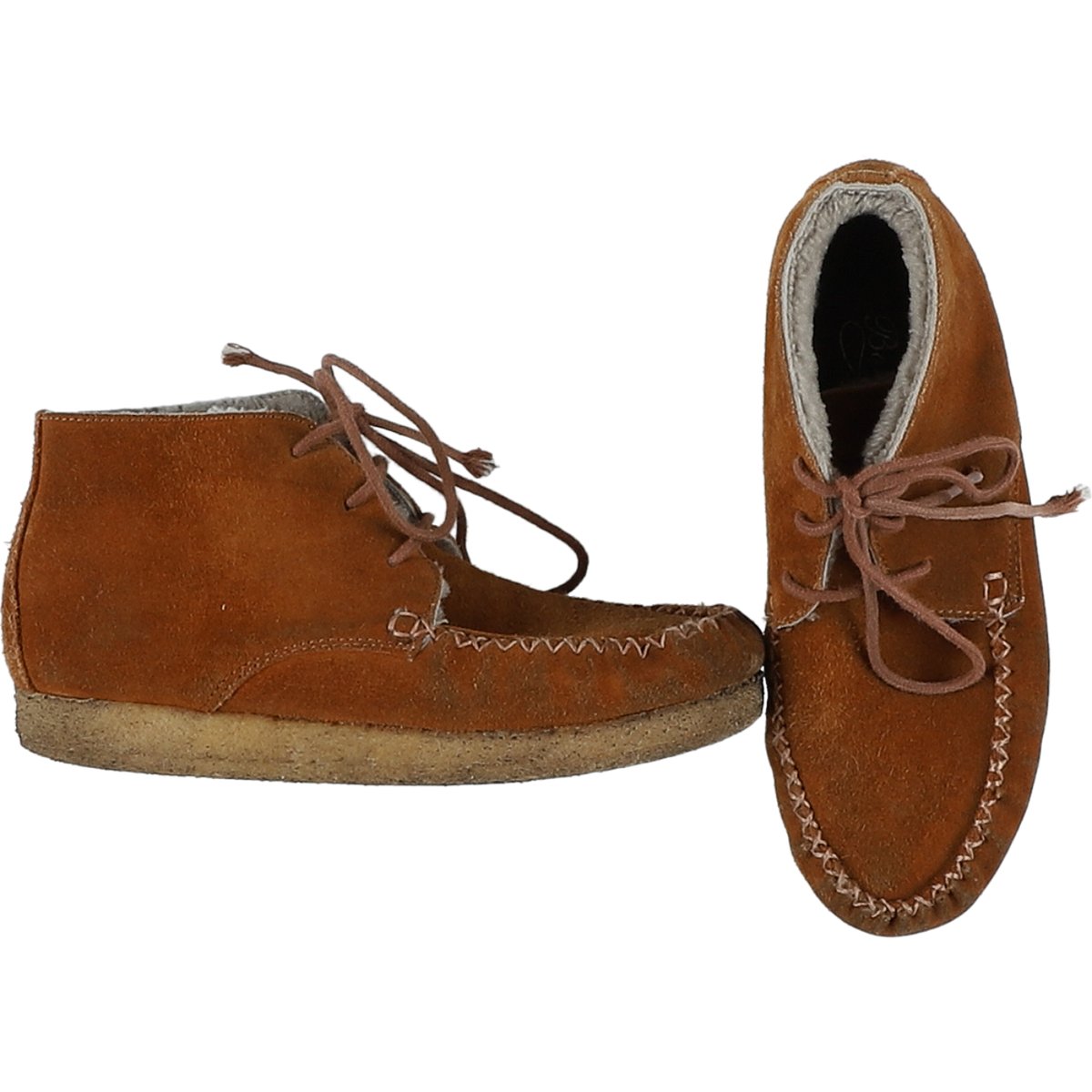 Boots fourrées - Bon état ocre, BONPOINT