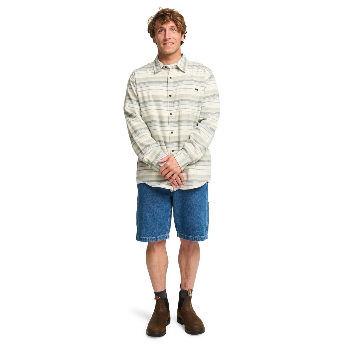 Chemise manches longues COASTLINE beige chino, BILLABONG