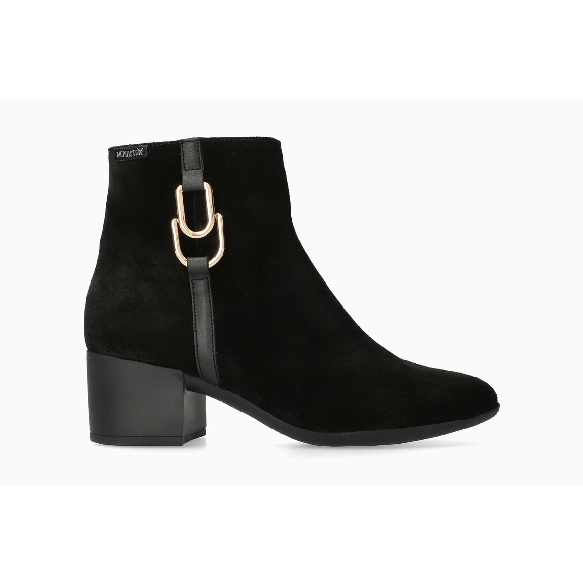 Bottines en cuir ZINA noir p5150346, MEPHISTO