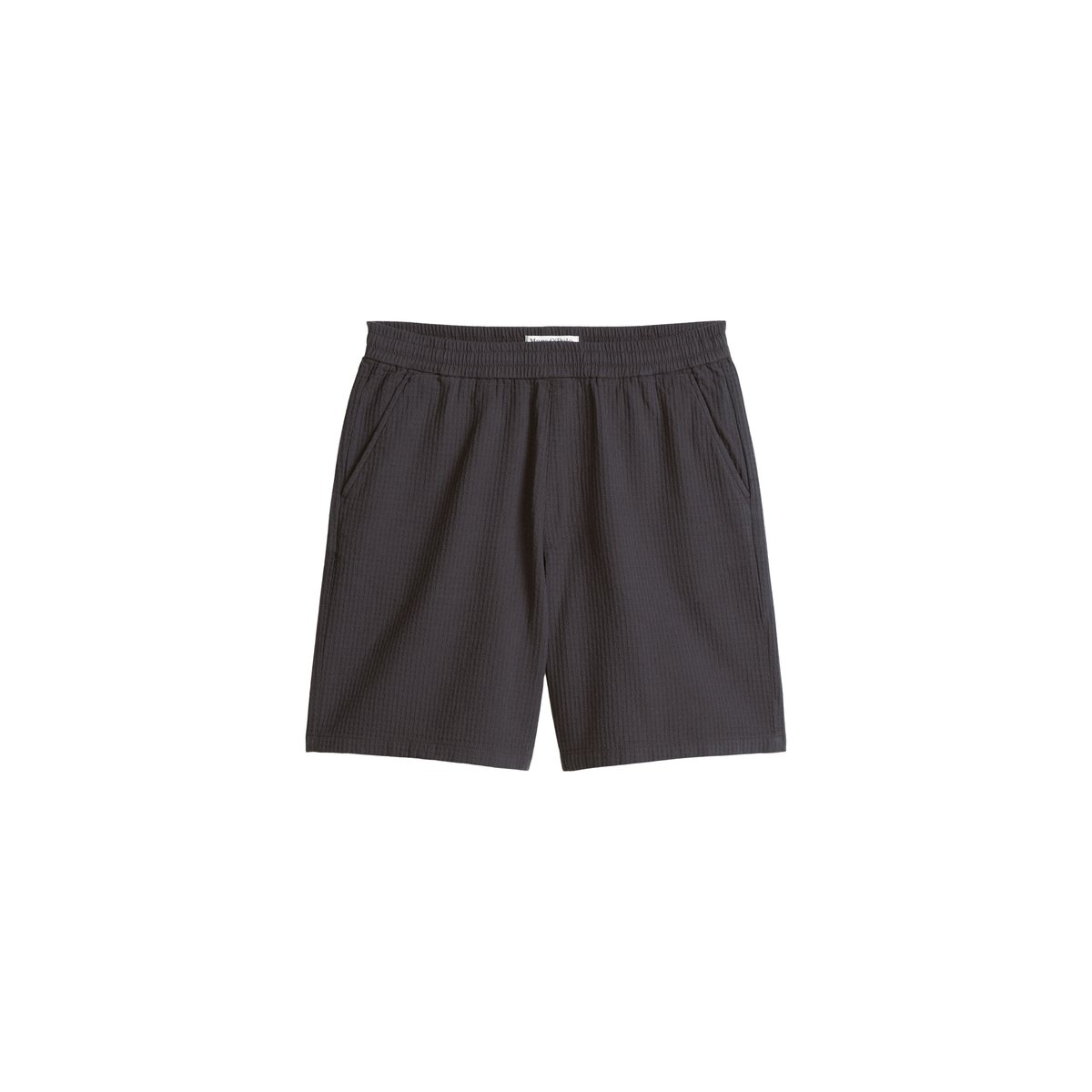 Short relaxed avec une fine structure gaufrée gris foncé, MARC O’POLO DENIM