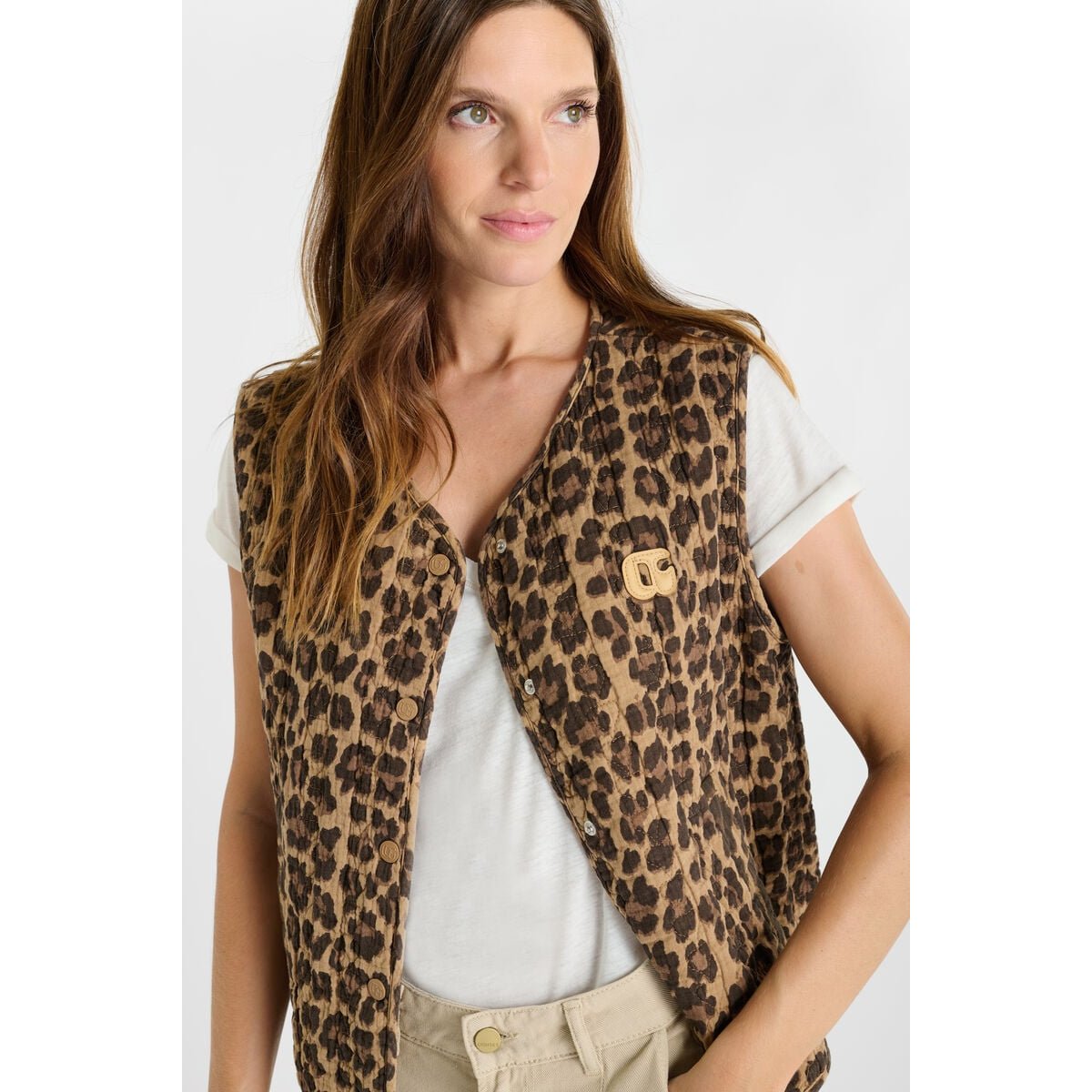 Veste sans manches GUDRO leo, LE TEMPS DES CERISES