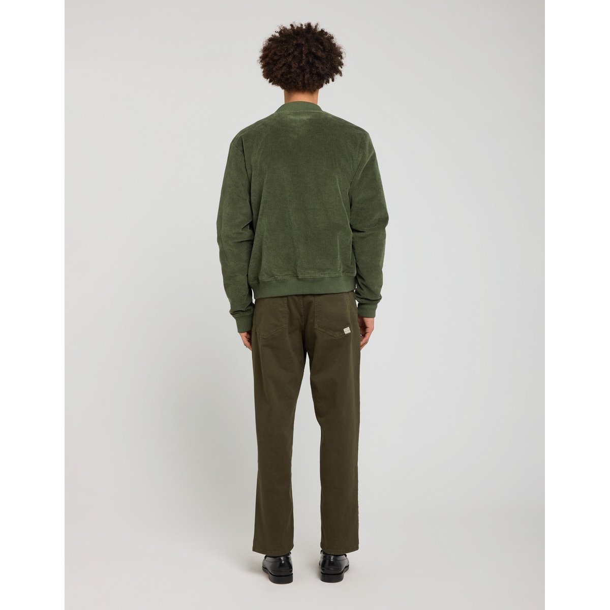 VESTE VELOURS LEAF vert kaki, PULLIN
