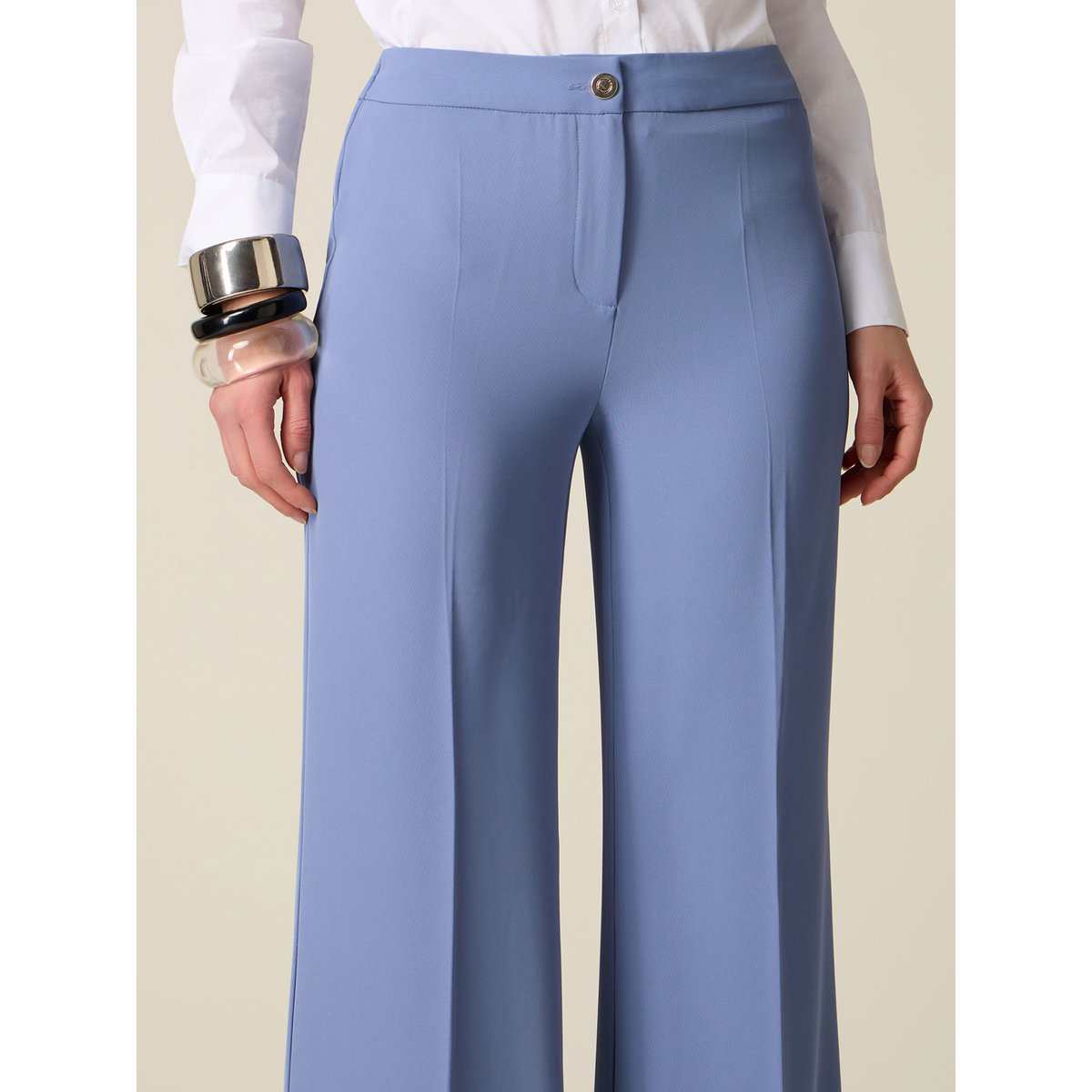 Pantalon palazzo light - blue, OLTRE