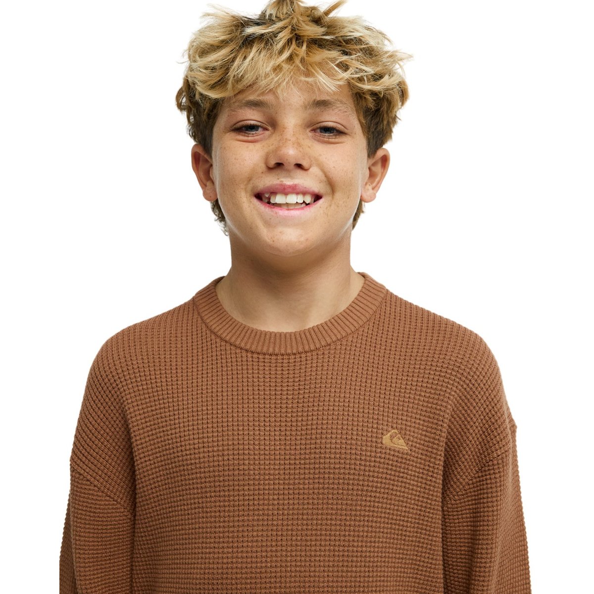 Pull WAFFLE marron rawhide, QUIKSILVER