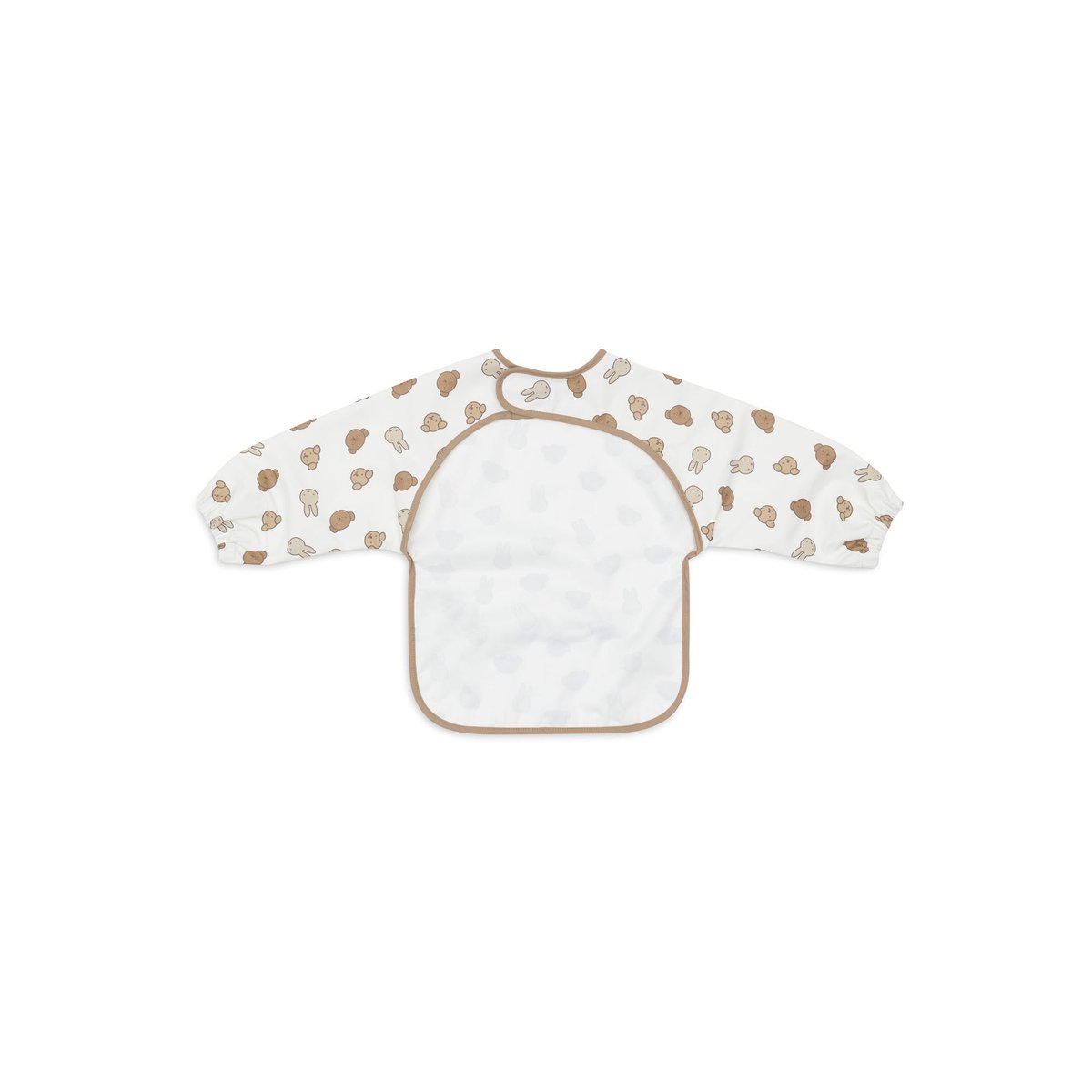 Bavoir manches longues imperméable blanc miffy and friends, JOLLEIN