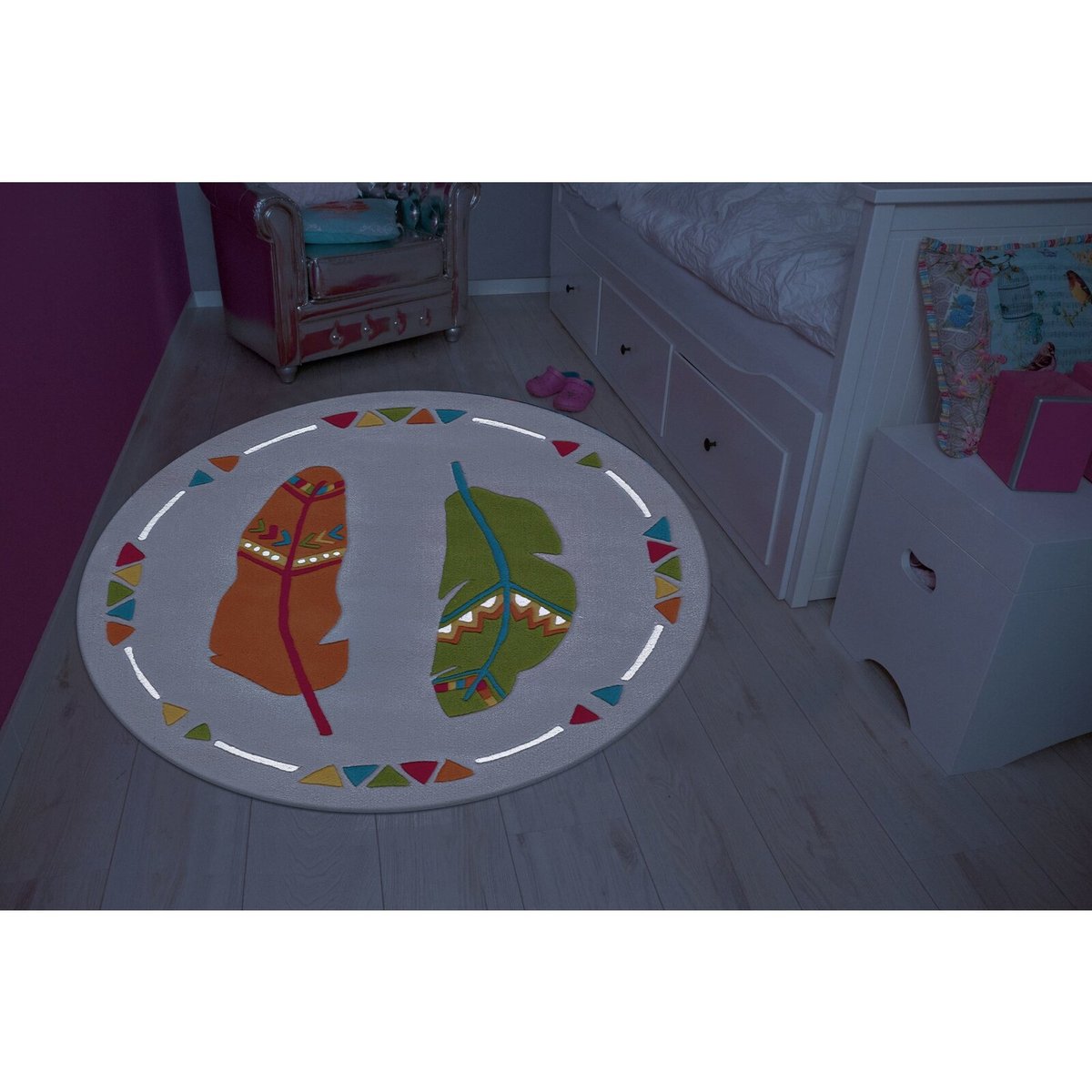 Tapis rond Tufté à la main, Spirit Glowy multicolore, ARTE ESPINA