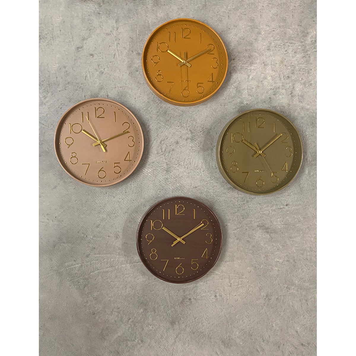 Horloge color 30,5cm marron, EMDE